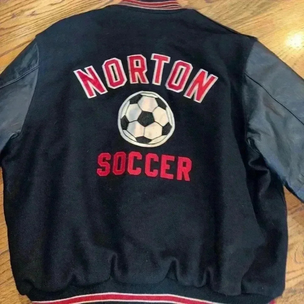 Vintage red and black varsity jacket  90s - Picture 6 of 6